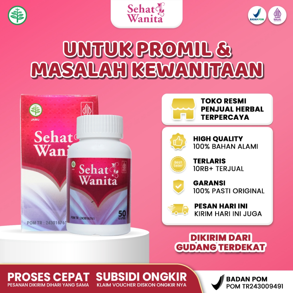 Sehat Wanita Asli 100% Original Obat Herbal Keputihan Miss v Gatal dan Bau Telat Datang Bulan Haid T