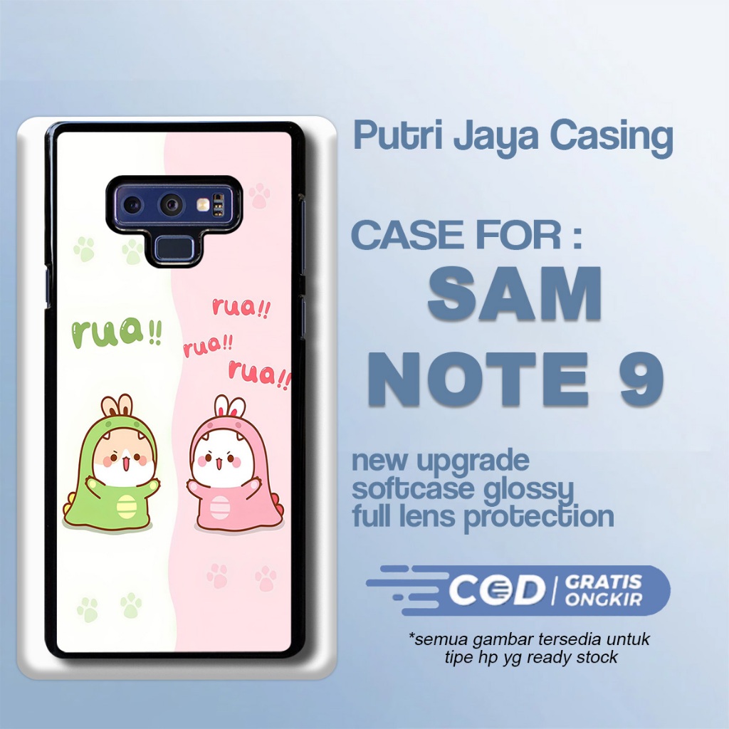 Casing Samsung Note 9 Terbaru Dino Cute Case Sam Note 9 Termurah Hardcase Softcase Glossy Terlaris