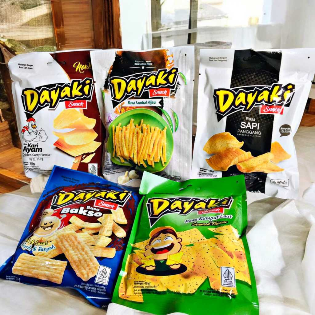 

[ANEKA] DAYAKI SNACK CEMILAN GURIH 5 RASA 1 pack isi 10 pcs CEMILAN KELUARGA