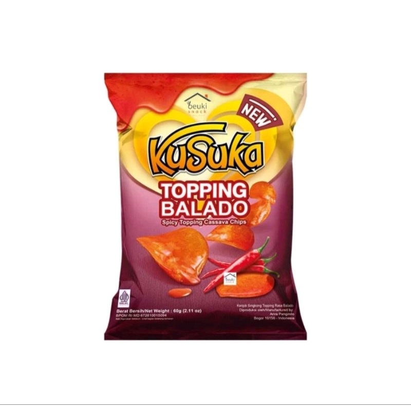 

Kusuka Keripik Singkong Balado 60 grm #kusuka #kripik #tokonusantarasumba