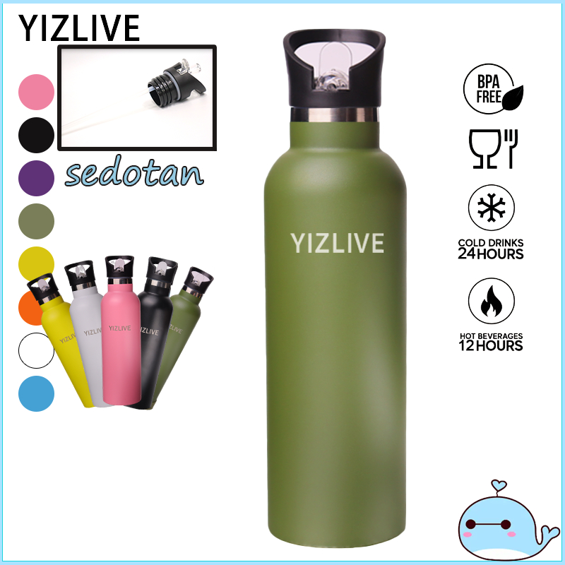 YIZLIVE Botol Minum Tumbler Stainless Tumbler 1000ML Botol Minum 1Liter Tumbler Tahan Panas Dingin 2