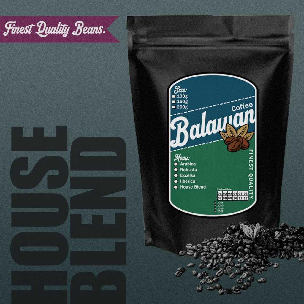 

House Blend 50% Arabica 50% Robusta For Kopi Susu Espresso Medium 150 Gram