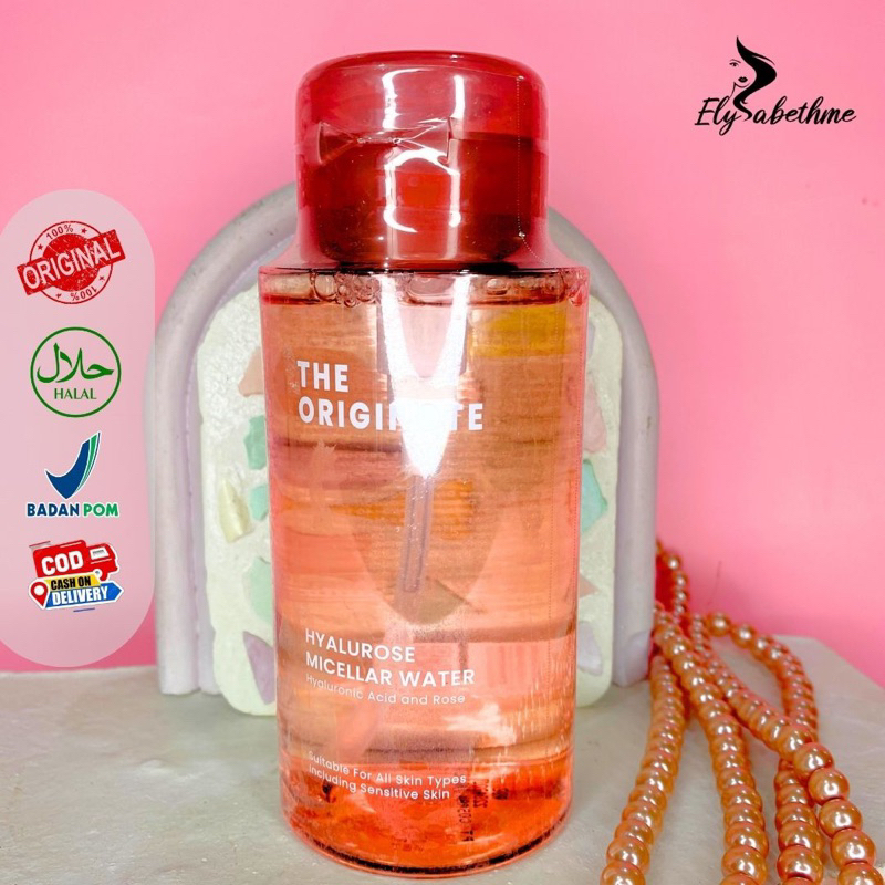 ✿ELYSABETHME✿ The Originote Hyalurose Micellar Water 300ml pembersih Wajah Make Up bedak maskara deb