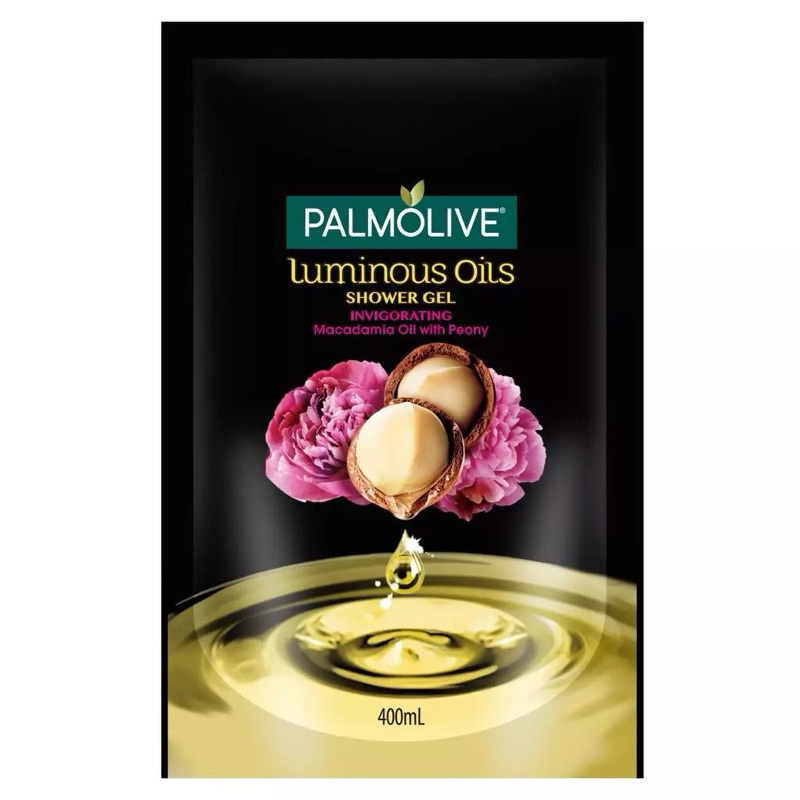 PALMOLIVE Luminous Oil Body Wash Invigorating 400ml sabun mandi cair dengan minyak macadamia