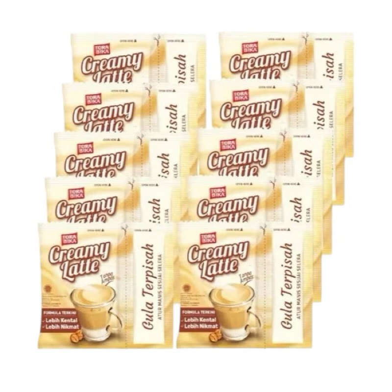 

Torabika creamy latte renceng isi 10 x 25gr