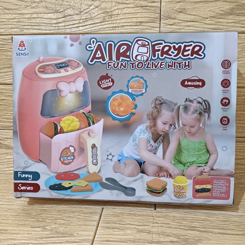 mainan anak air fryer set penggorengan tanpa minyak masak masakan kitchen tools kitchen set