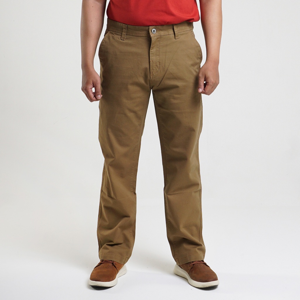 Celana Original MGEE - Celana Panjang Chino Original MGEE Felix CKPS 027 Light Brown