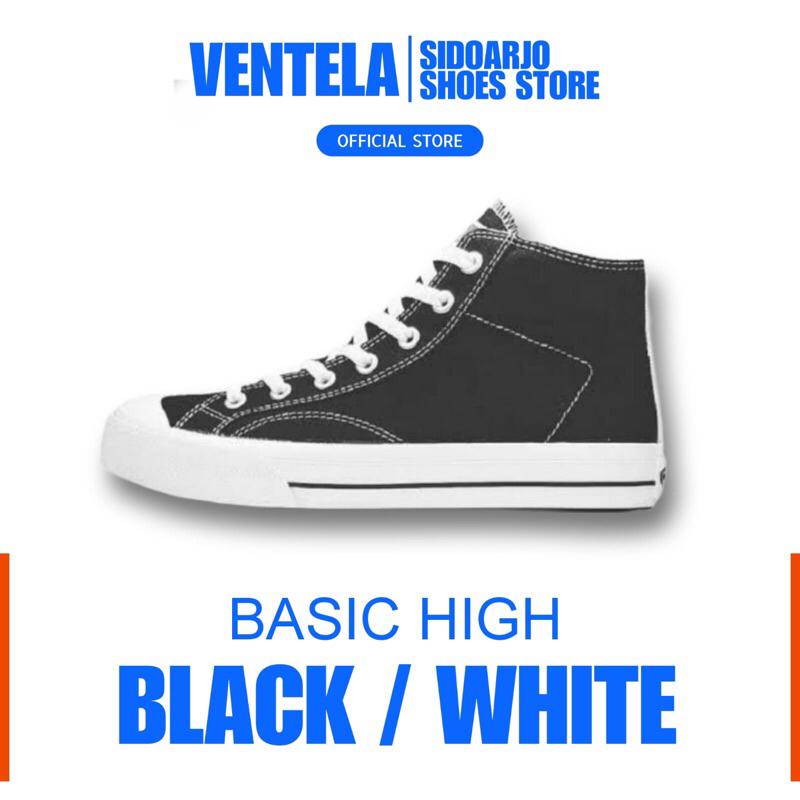Ventela Basic High Black White Original