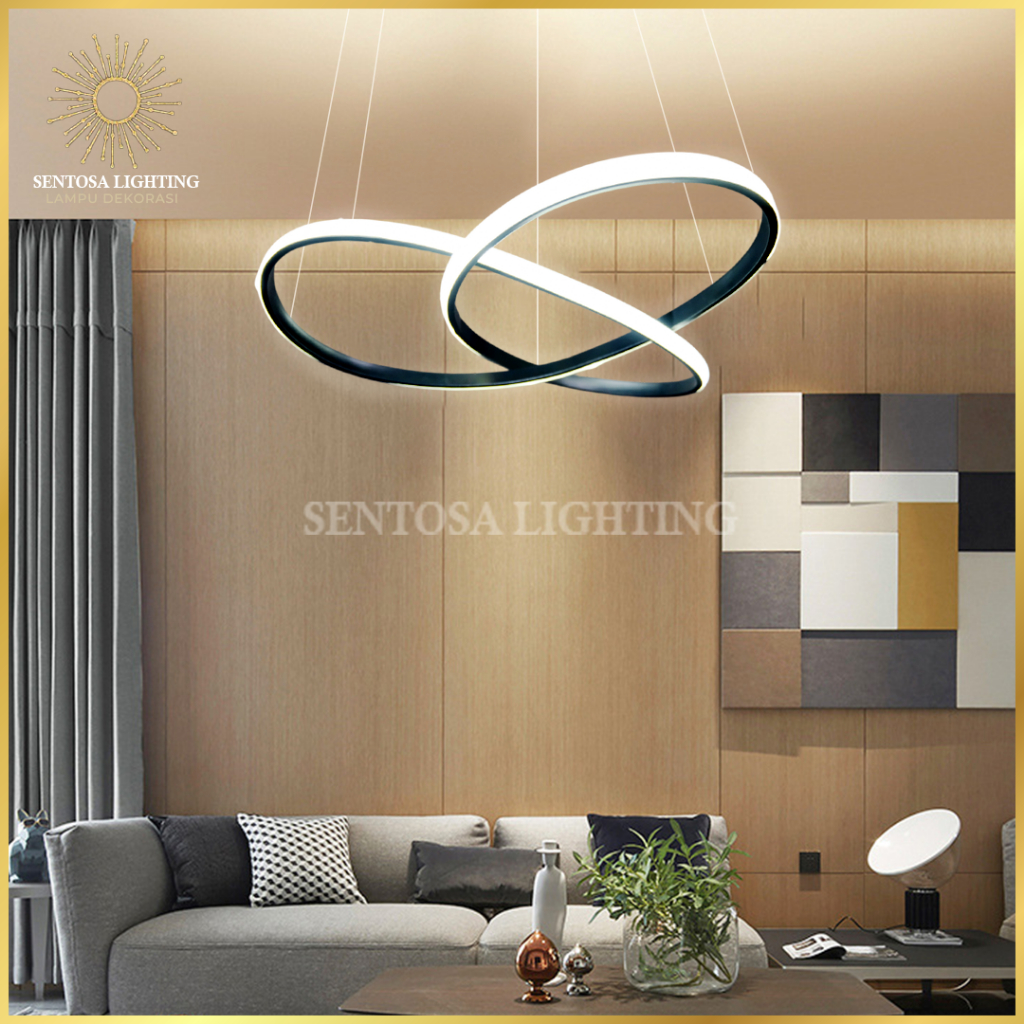 Lampu Gantung Minimalis Spiral Lampu Hias Gantung Ruang Tamu Lampu Gantung Ruang Makan Dekoratif