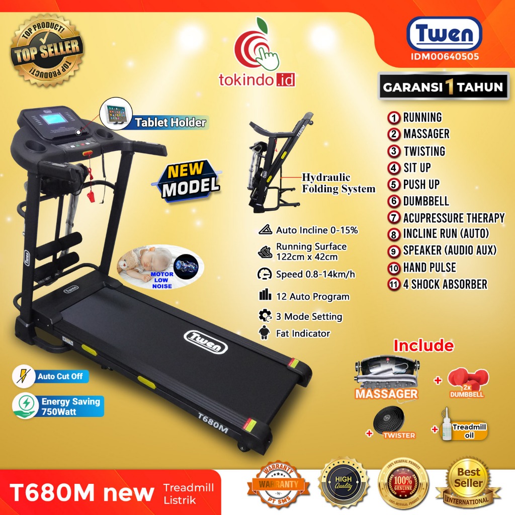TWEN T600M T680M T680MA T680MT T680MT New T680M New T690M T690MA Treadmill Elektrik Treadmill Listri