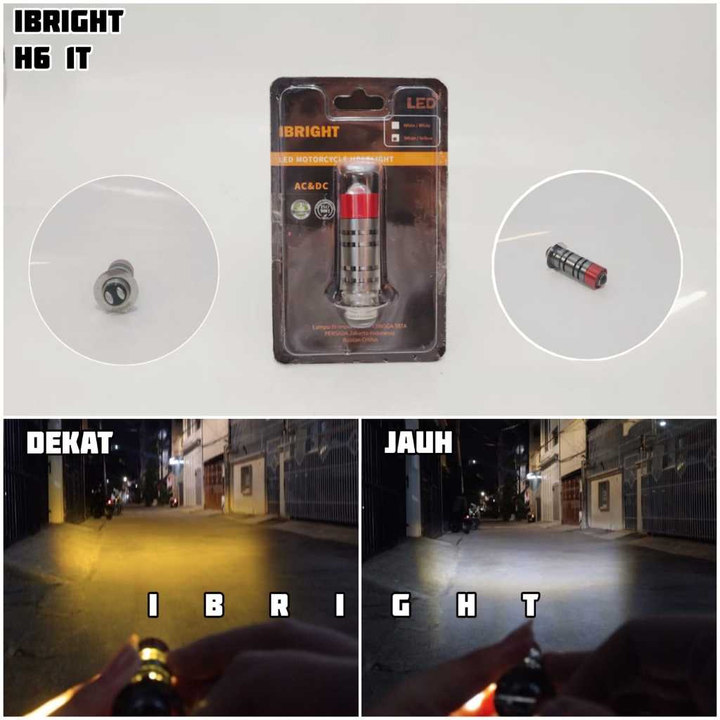 IBRIGHT 1T - Lampu Utama H6 LED