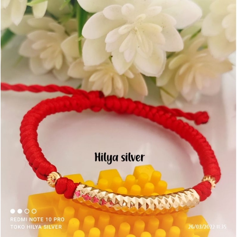 Gelang Tali Plat Xuping Gelang Tali Lapis Emas Gelang Tali Serut