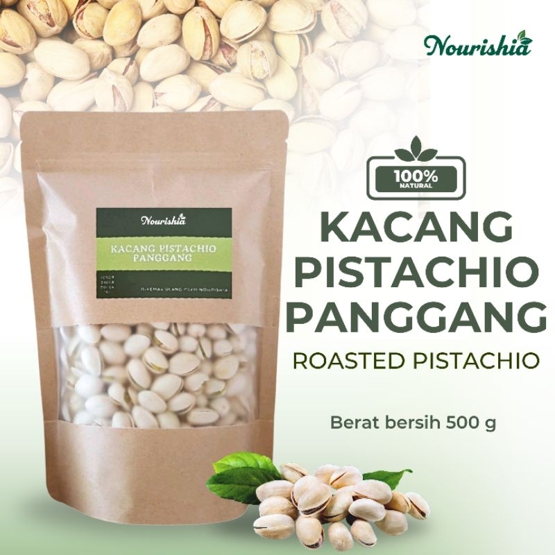 

Kacang Pistachio 500gr asin / Fustuk 500gr premium