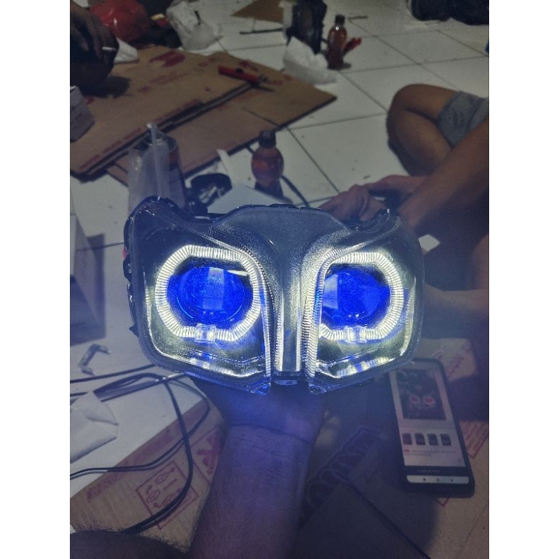 Biled daymer fuul set castem Jupiter Z1 biled Jupiter z one fuul set lampu lampu depan