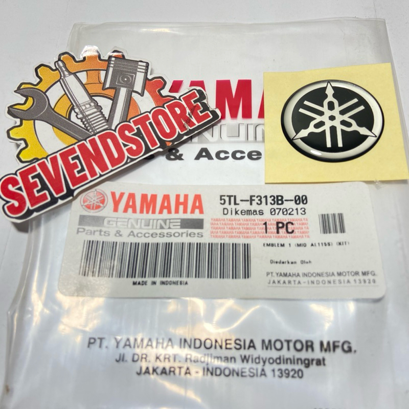 Emblem logo 5TL panel dasi tameng depan Yamaha Mio Old Vega ZR Jupiter Z MX Original YGP