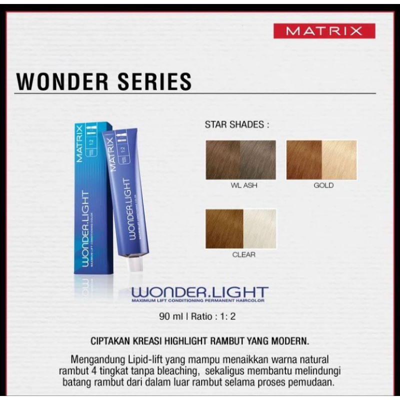 Glowmart ❤ Matrix Wonder Light | Semir Rambut 90 ml | Cat Rambut