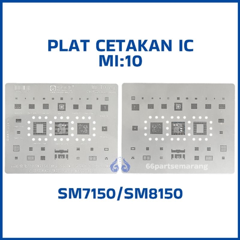 Plat Cetakan IC BGA AMOE MI10 SM7150 SM8150 MI10
