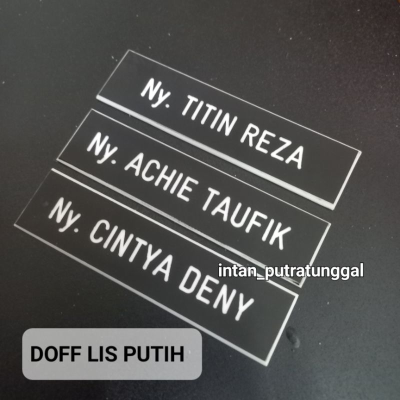 

Papan Nama Doff Lis Putih PERSIT