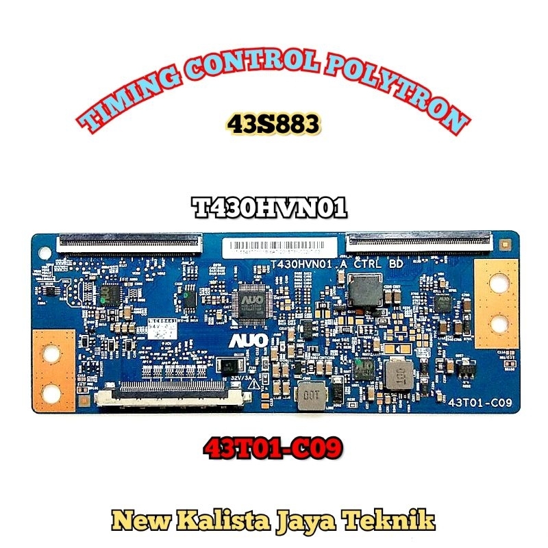 TCON TV POLYTRON PLD-43S883 ORIGINAL 43T01-C09 TCON PLD 43S883 TICON 43S883 TIKON TV PLD43S883 TCON 