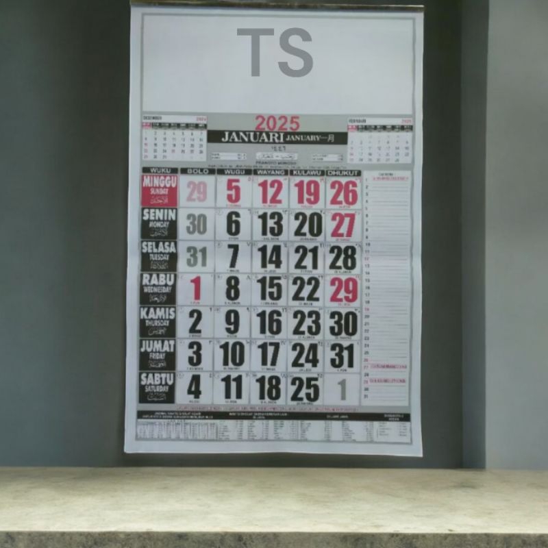 

kalender 2025 murah ukuran sedang 32x48
