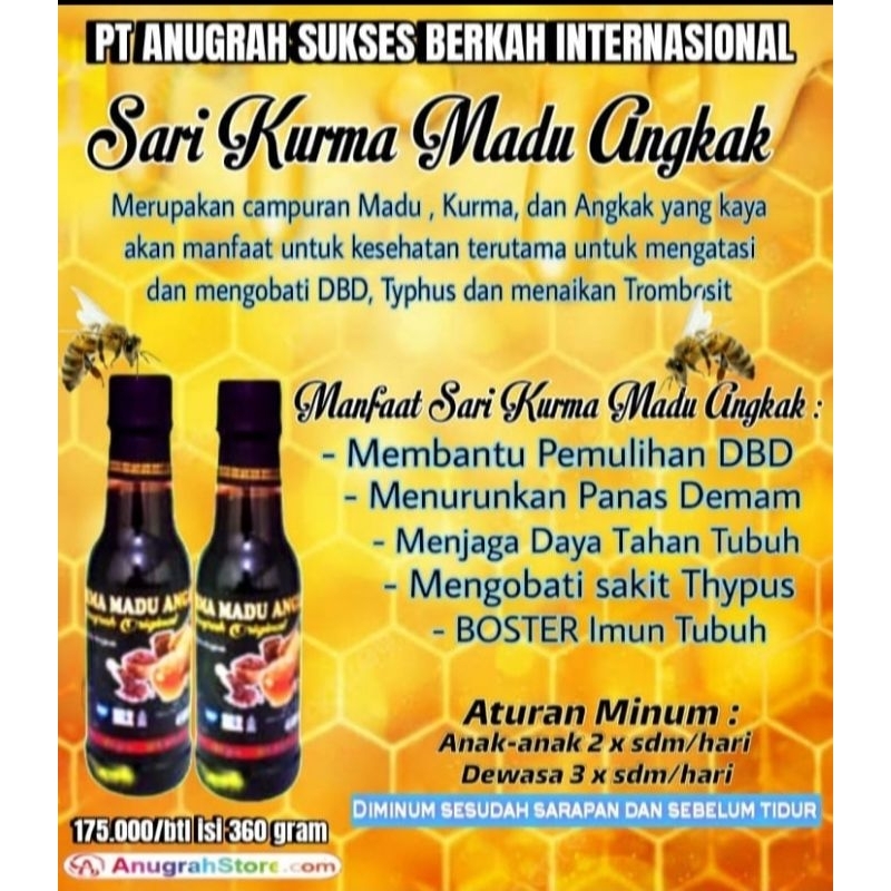 

Sari kurma madu angkak