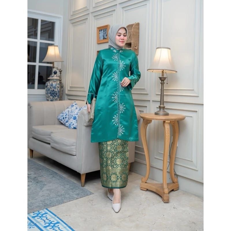 (FREE HIJAB)SETELAN BAJU KURANG ZIGZAG MODERN/BAJU KURUNG MELAYU/BAJU KURUNG PESTA TRADISIONAL/TUNIK