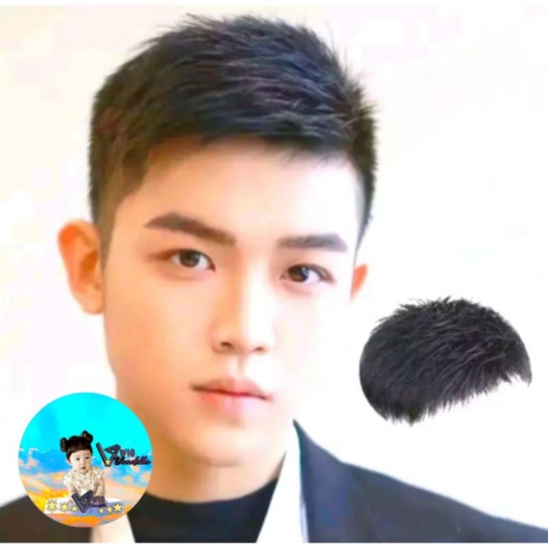 WIG/RAMBUT PALSU PRIA PENUTUP RAMBUT BOTAK/TOUPEE/HAIR CLIP PRIA KOREA
