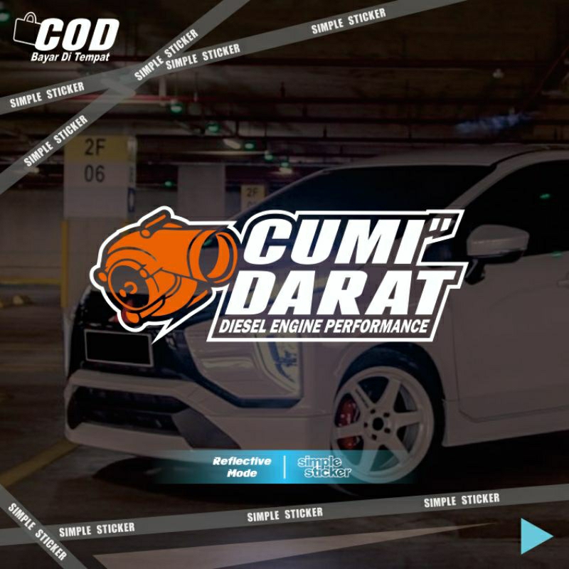 sticker cumi cumi darat | stiker cumi darat | sticker cutting | reflective menyala