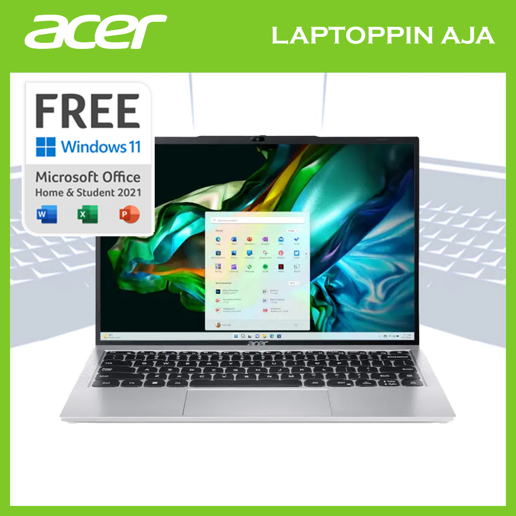 ACER ASPIRE LITE AL14-51M CORE I5 1235U MEMORI 8 GB SSD 512 GB DOS