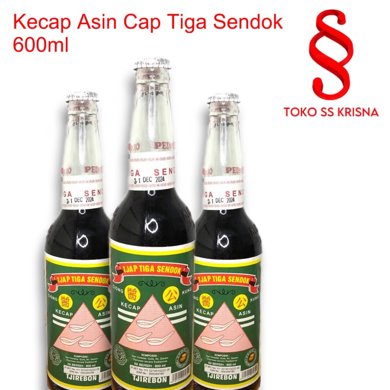 

Kecap Asin Cap Tiga Sendok 600ml | Soy Sauce | Cap 3 Sendok