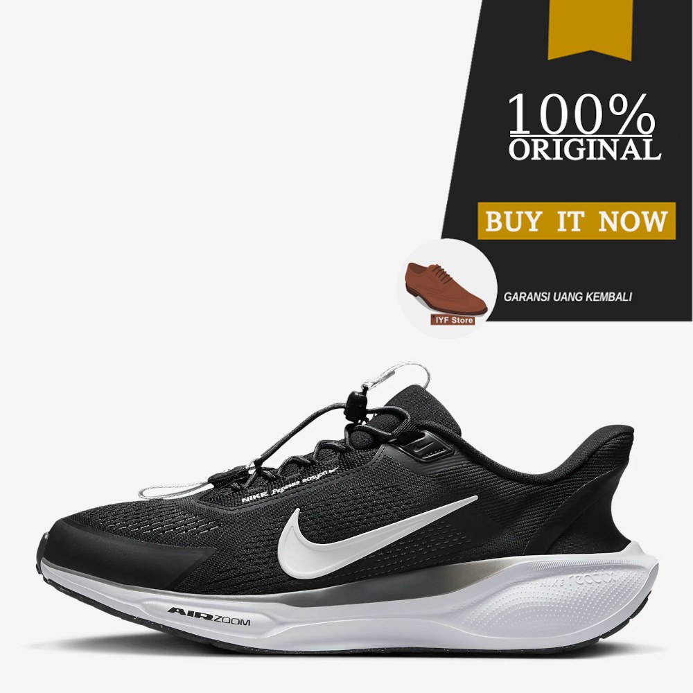 Sepatu Running Slip On Original Sepatu Nike Pegasus EasyOn - Black/Anthracite  Style : FQ7837-002