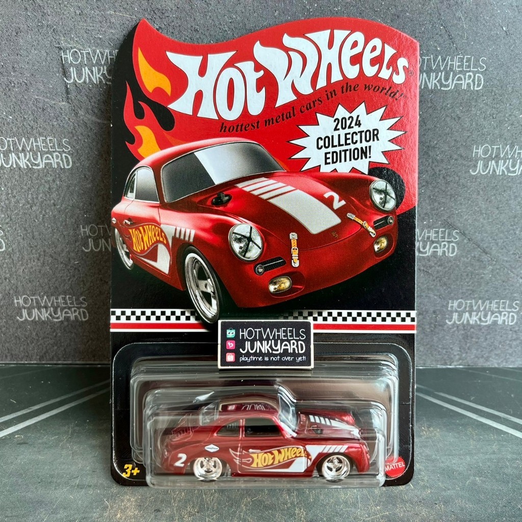 Hot Wheels Porsche 356 Outlaw Collector Edition 2024 Red Ban Karet