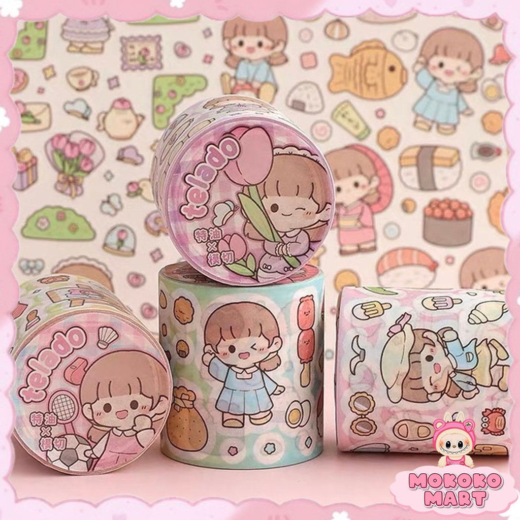 

MM Washitape Roll 3M Dodogirl Summer Life Sudah Cutting DIY Jurnal Stiker Roll Dekoratif Cute TLD133