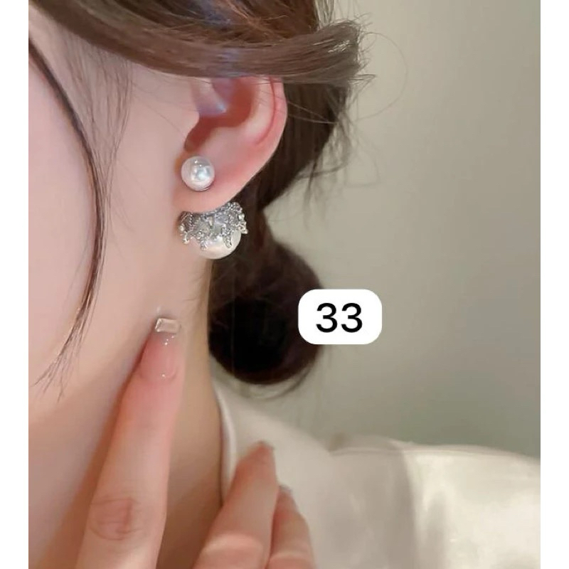 Anting wanita lapis emas cantik elegan