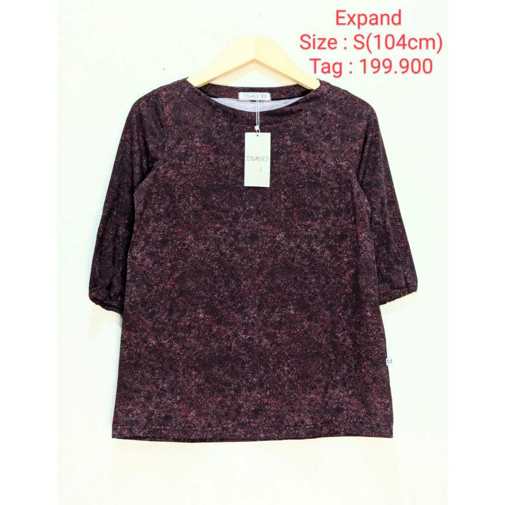 744 Expand Kaos Atasan Lengan Pendek Pakaian Wanita Original