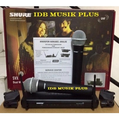 Mic Wireless Shure SVX288/PG28 SVX288 PG28 Dual Handheld Original