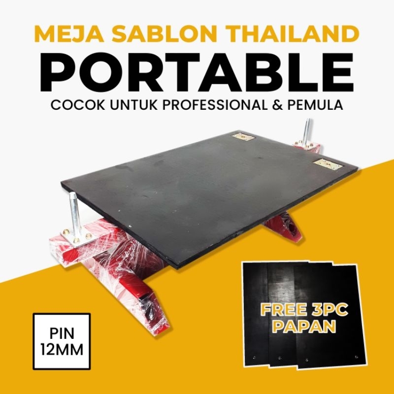 

Meja Alat Sablon Thailand Portable 1 Palet Sablon Kaos