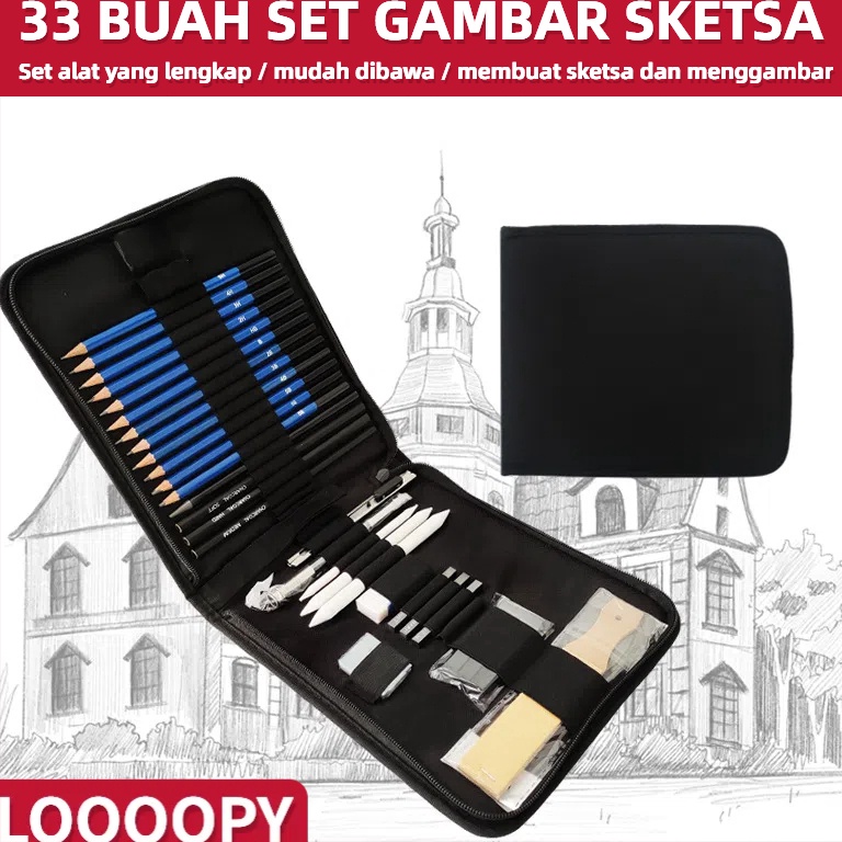 

Model Terupdate 33PCS Set Sketch Pensil Pensil Pisau Penghapus Dan Pensil Gambar Untuk Keperluan Sekolah Pencil Set