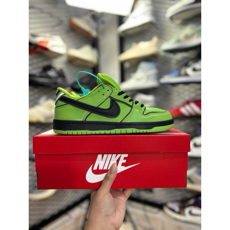 sepatu SB DUNK X POWERPUFF GIRLS "BUTTERCUP"