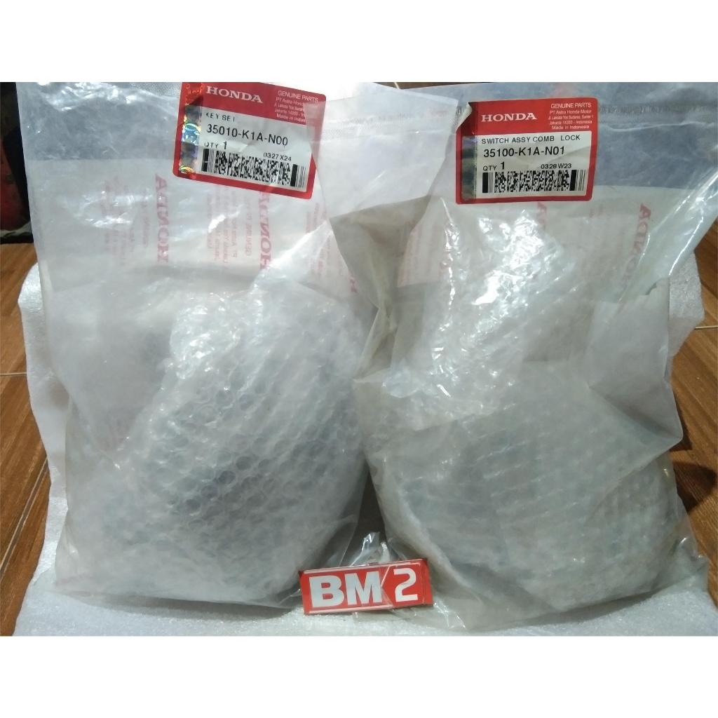 KUNCI KONTAK - KEY SET AHM BeAT Street NEW ORI HONDA 35010K1AN00/35100K1AN01