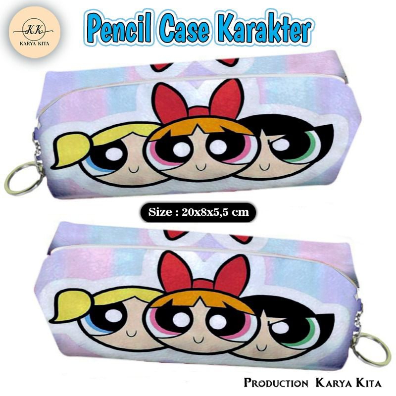 

kotak pensil karakter POWER PUFF GIRL TAK 02