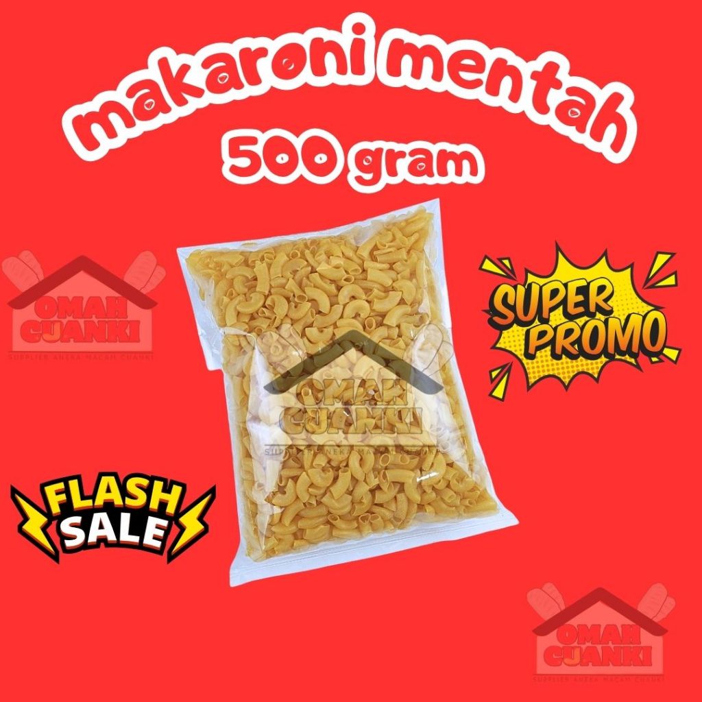 

Makaroni Mentah / Makaroni Bantat 500 Gram