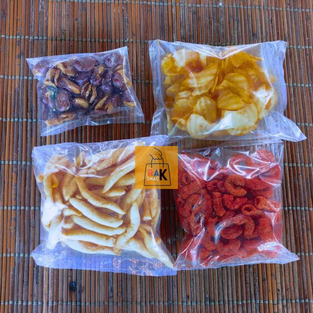 

SERBU 3 (KACANG KULIT, CENDOL KEJU, KERIPIK SINGKONG, MAKARONI KECIL)