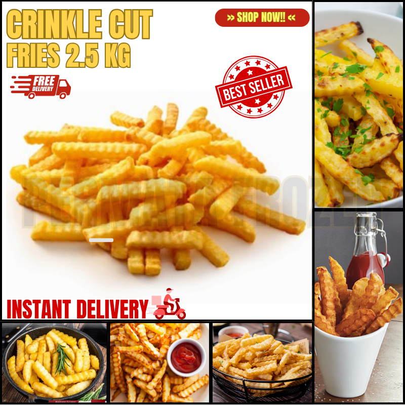 

Crinkle Cut French Fries / Kentang Goreng Gerigi 2,5kg