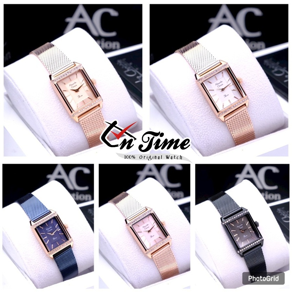 Jam Tangan Alexander / Alexandre Christie Wanita AC 2B57 Rantai Anti Air Original Kekinian