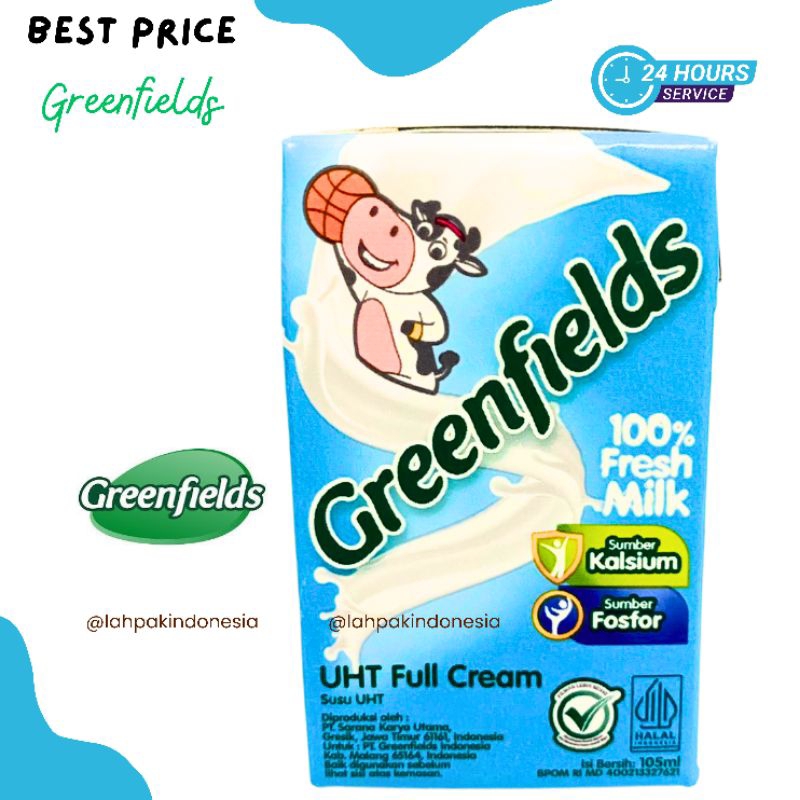 

UHT Milk Greenfields 105ml Rasa Fullcream