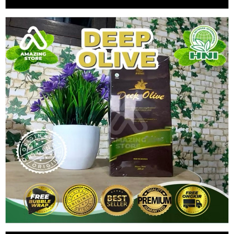 

Deep olive extra virgin oil minyak zaitun HNI HPAI food grade mengobati kolesterol