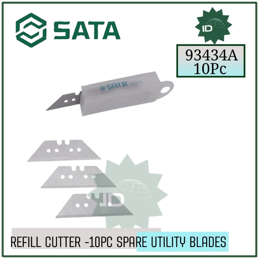 

Refill Cutter 93434A - 10Pc Spare Utility Blades Sata Tools