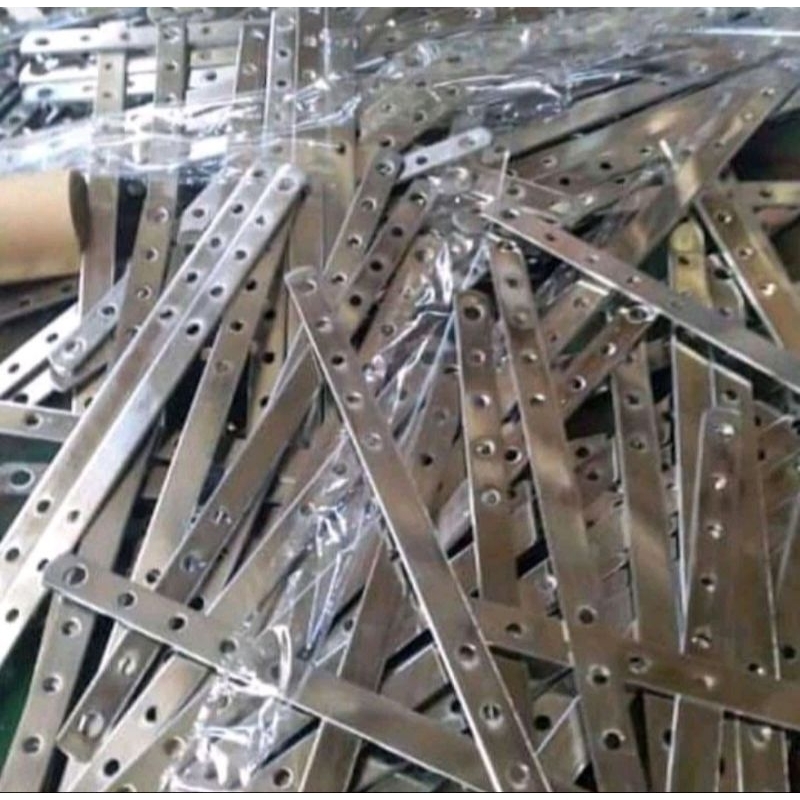 Penggaris Knalpot Lubang Besi Crome / planet Plat Knalpot Lubang Besi Tebal