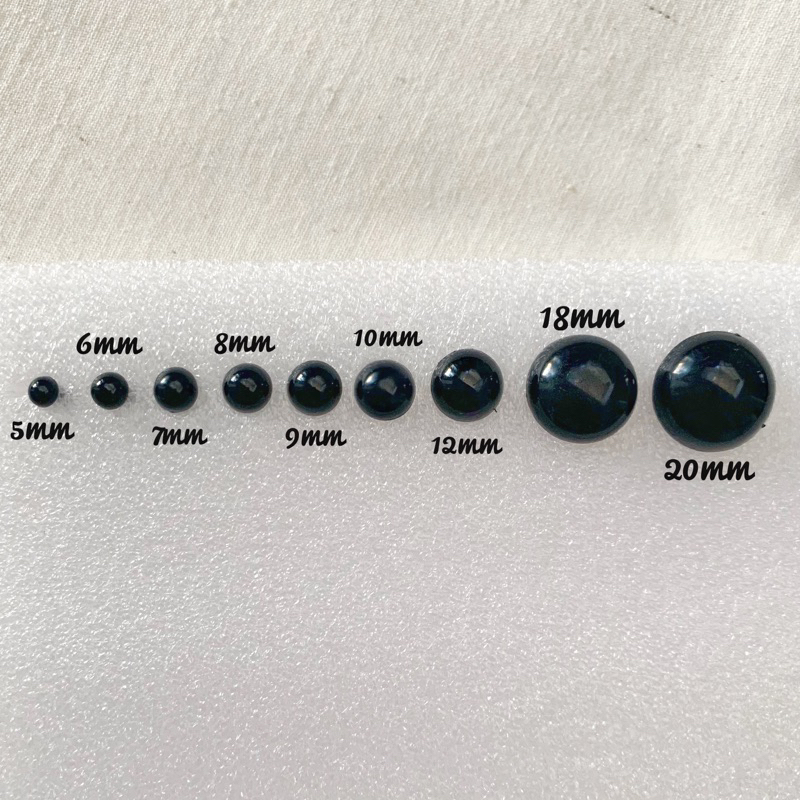 Mata Amigurumi (Harga Per Pcs)/ Mata Boneka / Hidung / Hidung Boneka / Hidung Amigurumi